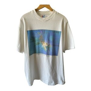 90s Vintage Single Stitch Bert Seabourn "Spirit of the Night" Art T-Shirt L USA